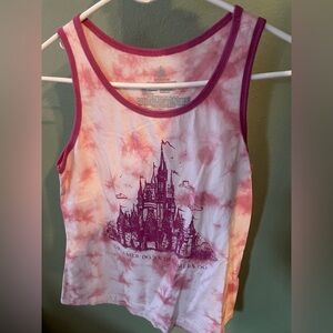 Disney Parks Tie-Dye Castle Tank Top | Dreamers Do | Size M